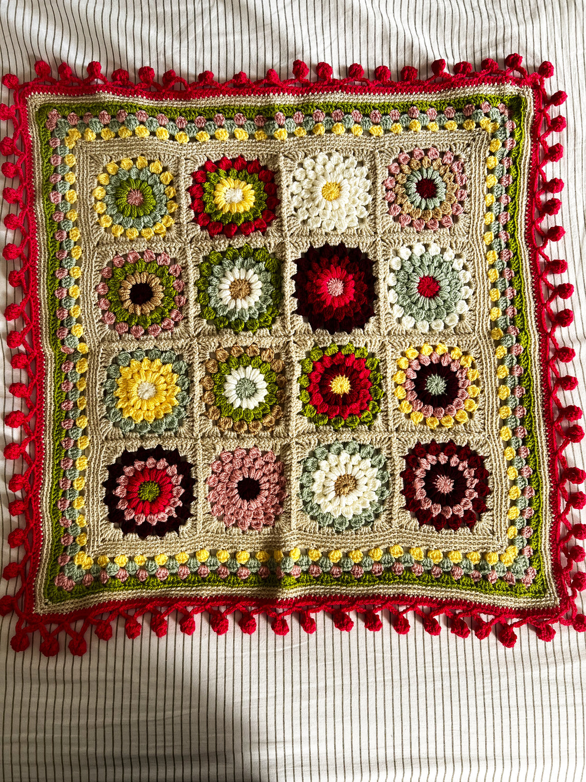 Lipstick pink pram blanket