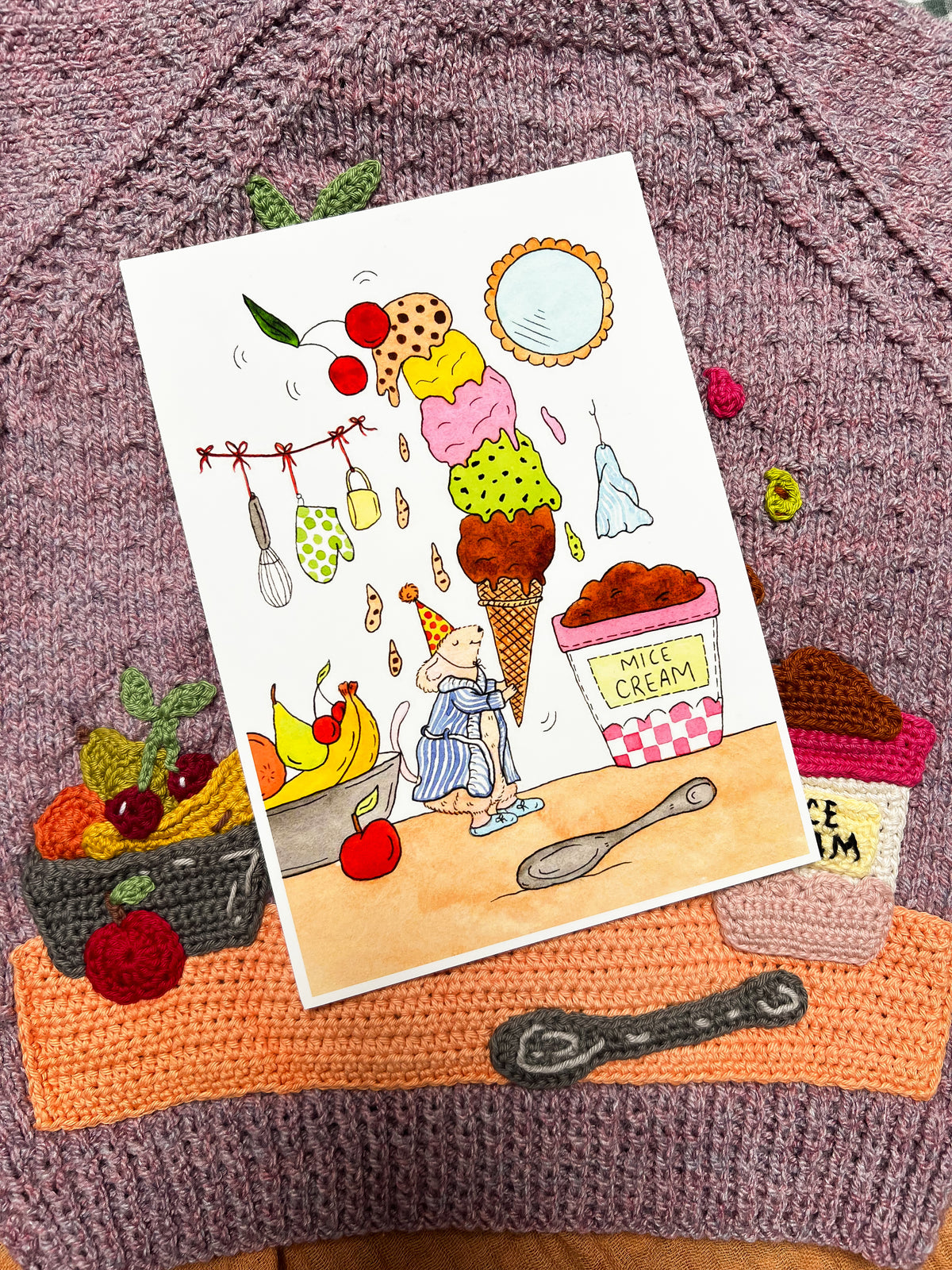 Mice Cream - 2/3 year (including A5 print)