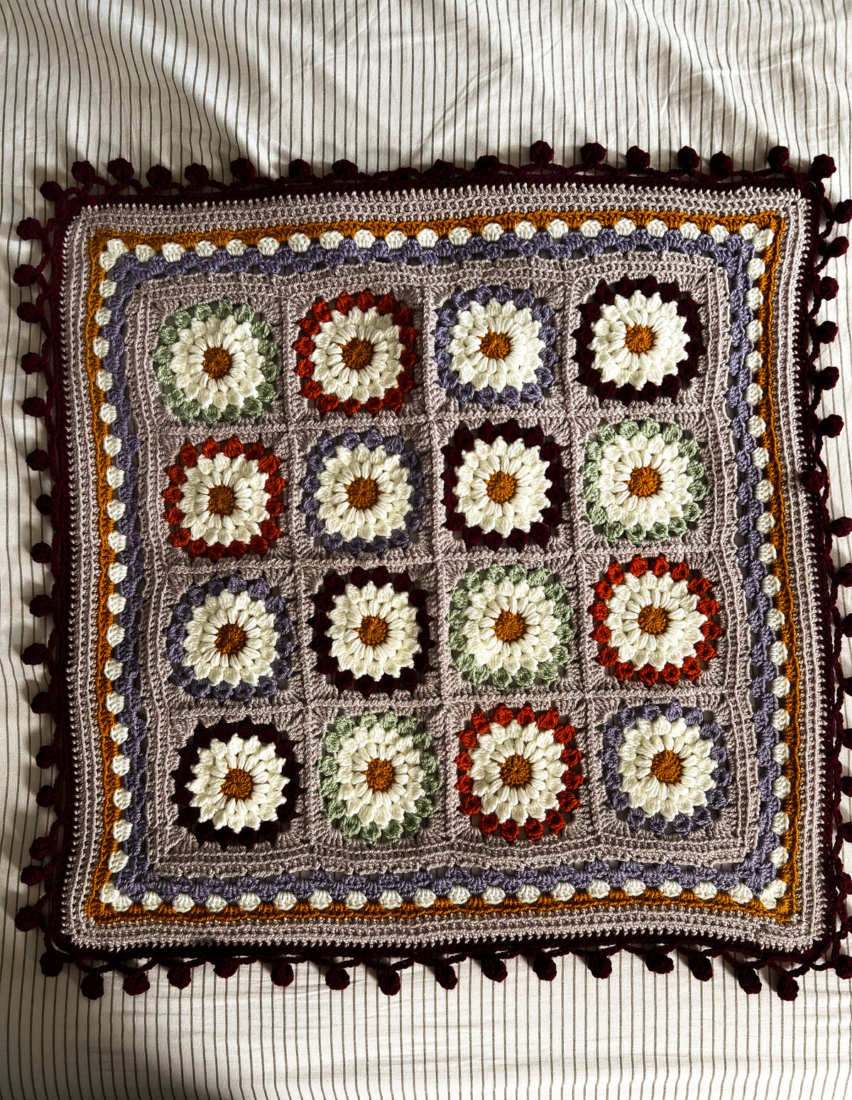 Lilac pram blanket