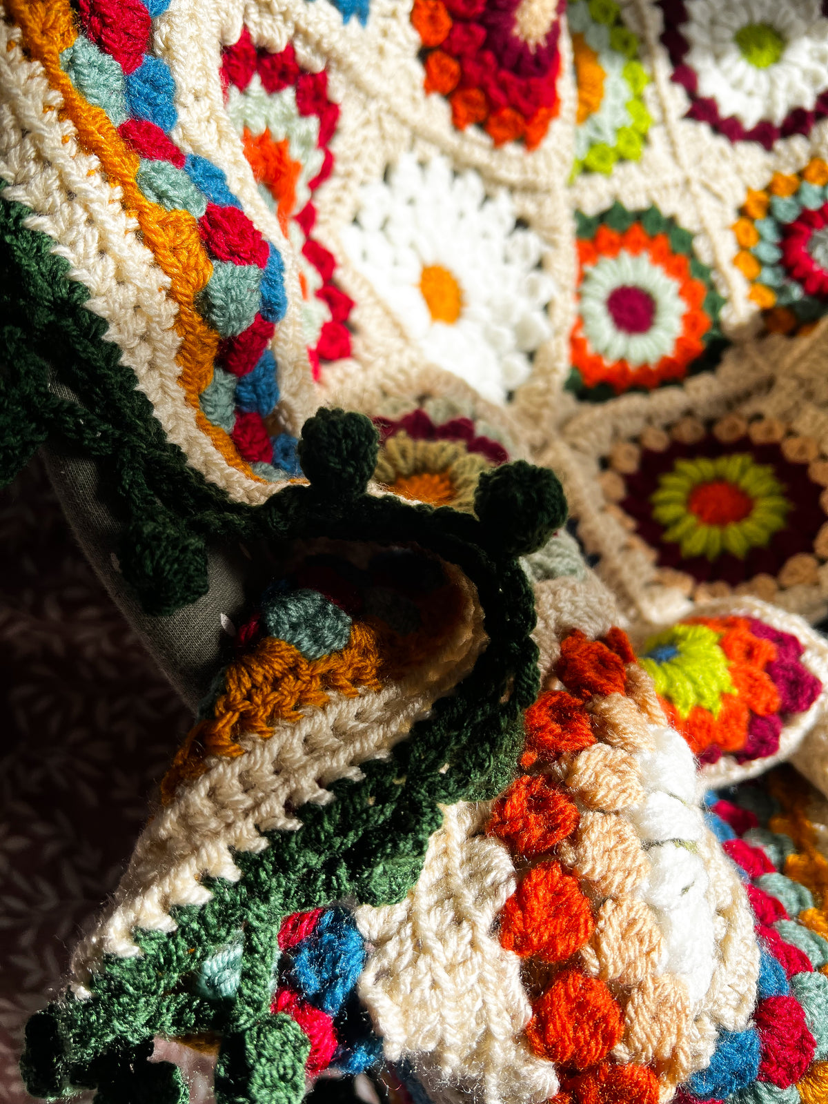 Forest green pram blanket